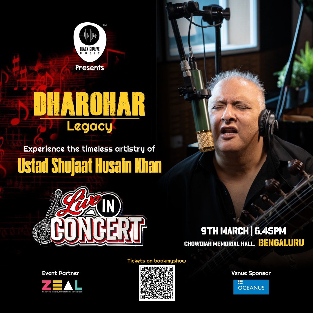 Ustaad Shujaat Husain Khan Live music concerts in Bangalore